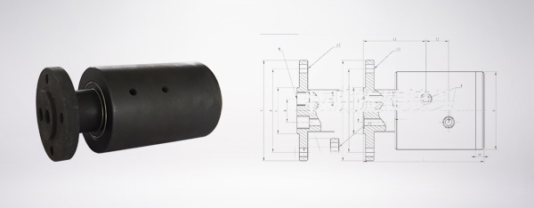 双通路旋转接头结构图