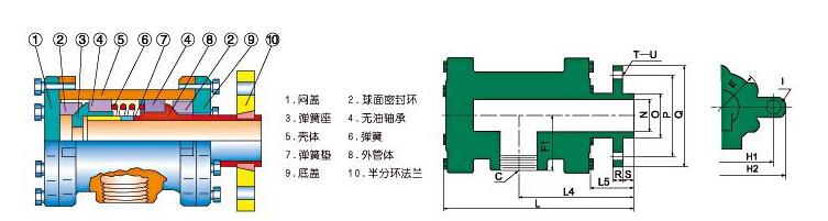 QD-F（65-100）型旋转接头结构图