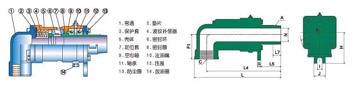 Dd型旋转接头结构图